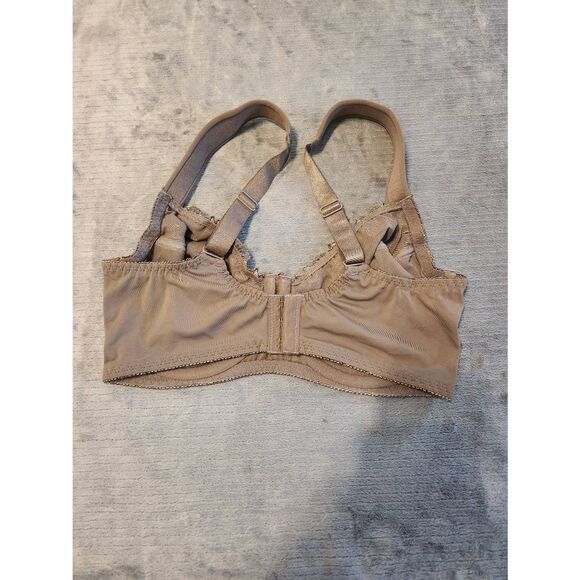 Curve Muse Plus Size Minimizer Underwire Unlined Bras with Embroidery Lace size - Picture 3 of 5